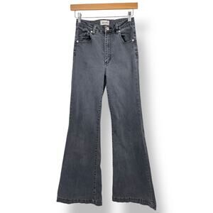 Rolla's Eastcoast Flare Jeans Gray High Waisted Women's 25